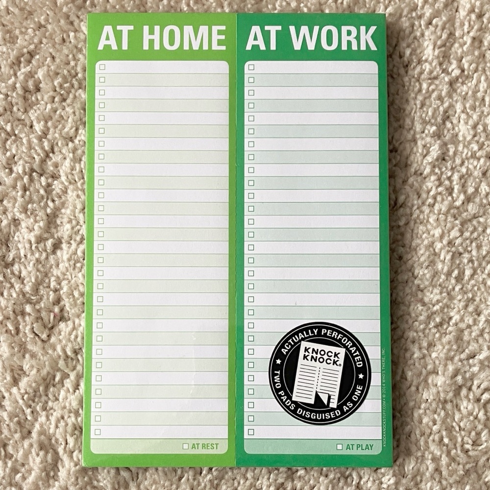 Knock Knock | Dual Task Notepad